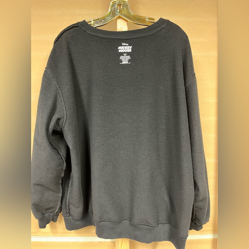 Disney Authentic Black Mickey Mouse Sweater Sweatshirt 2X - Picture 7 of 10